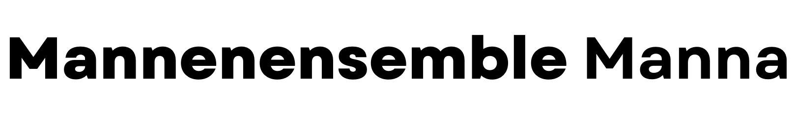 Logo Mannenensemble Manna - zwart